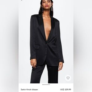 Satin Finished Blazer